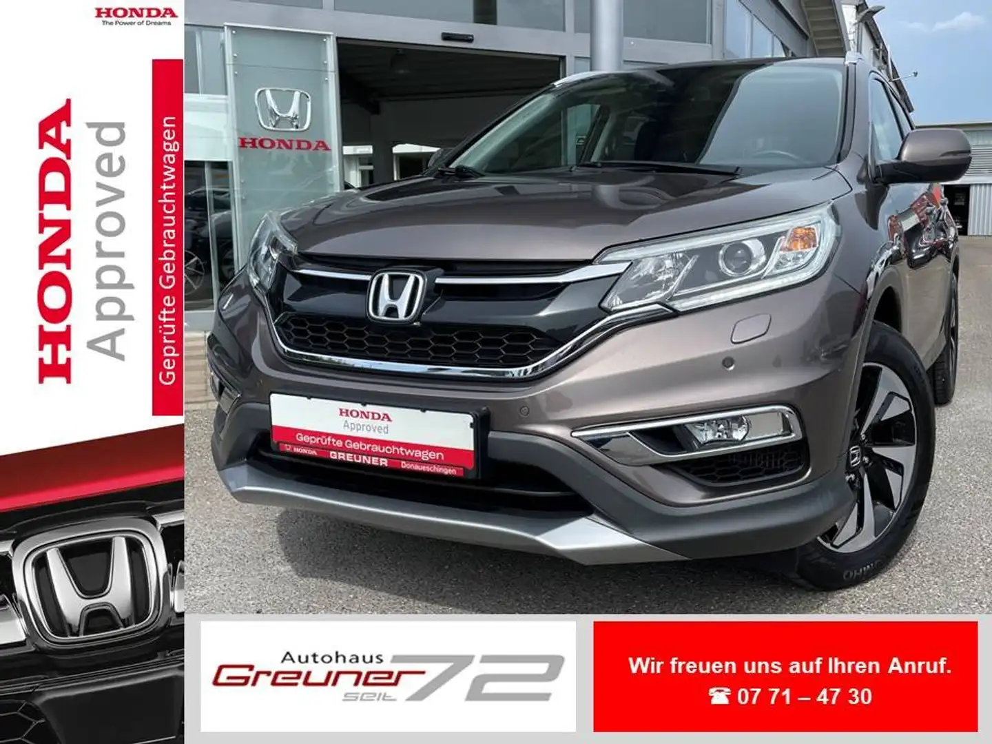 Honda CR-V 1.6i DTEC 4WD Lifestyle * AHK * 24 Mon. Garantie * Brun - 1