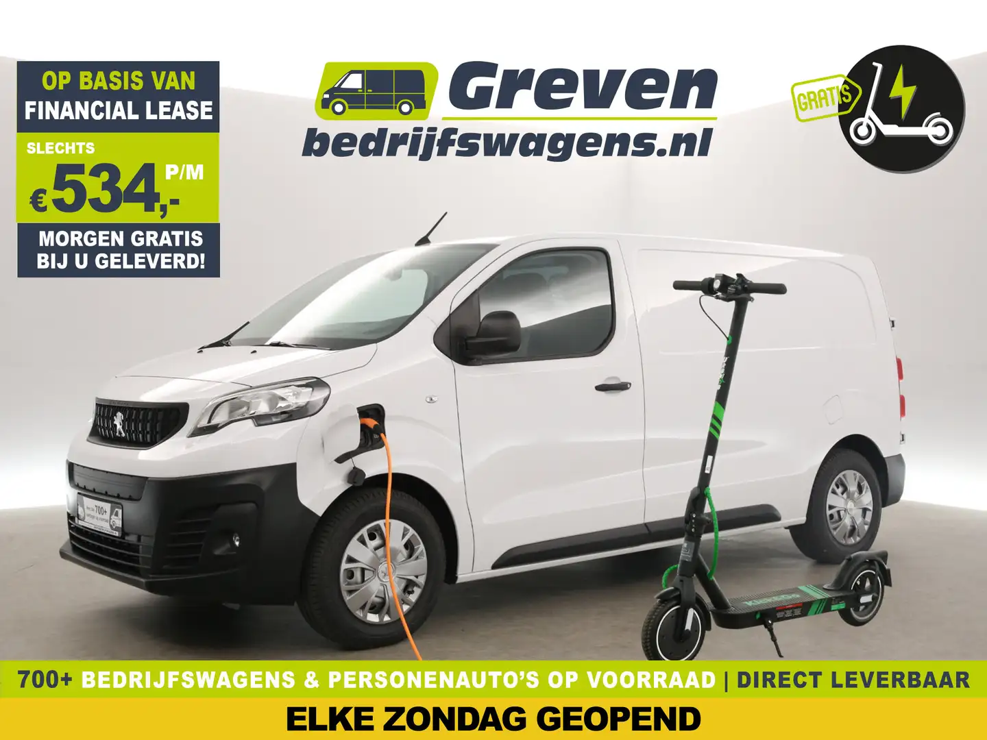 Peugeot e-Expert 75 kWh L2H1 | Gratis E-Step | Elektrisch | EMISSIE Blanc - 1