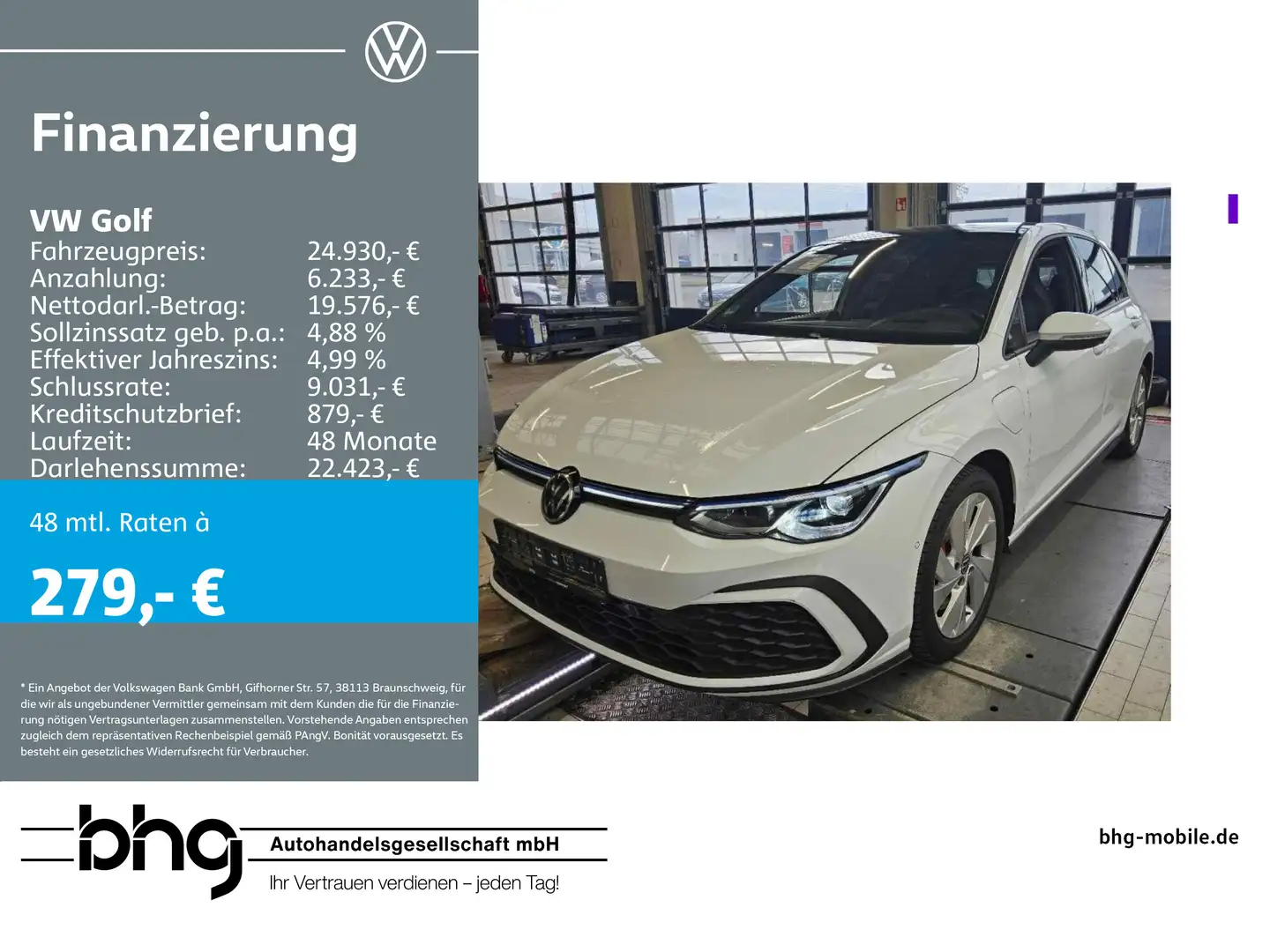 Volkswagen Golf GTE 1.4 eHybrid OPF DSG GTE Weiß - 1
