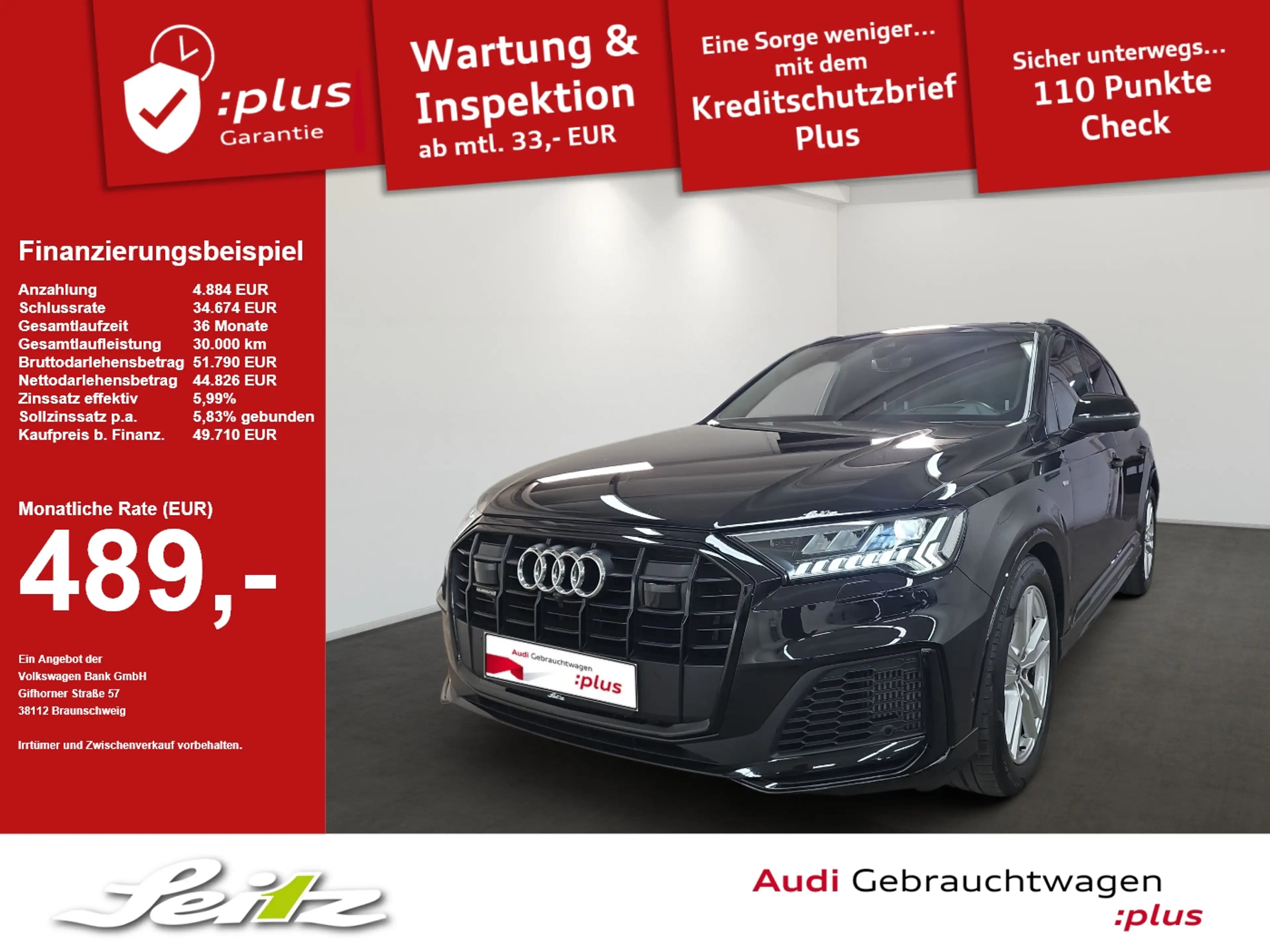 Audi Q7 55 TFSI quattro S line *AHK*HEAD-UP*STANDHZG*