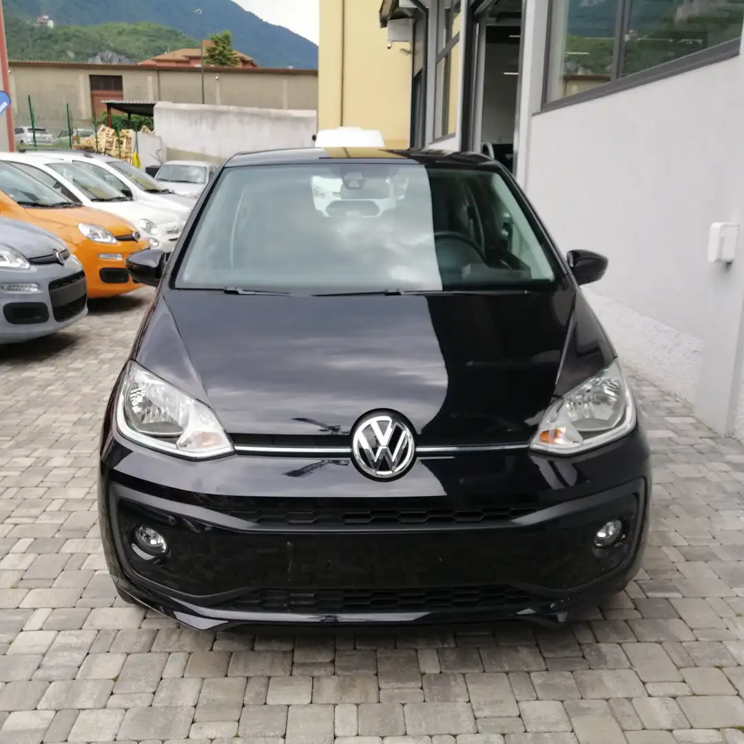 Volkswagen up! 1000 BENZINA 60 CV EURO 6 OK NEOPATENTATI Nero - 2
