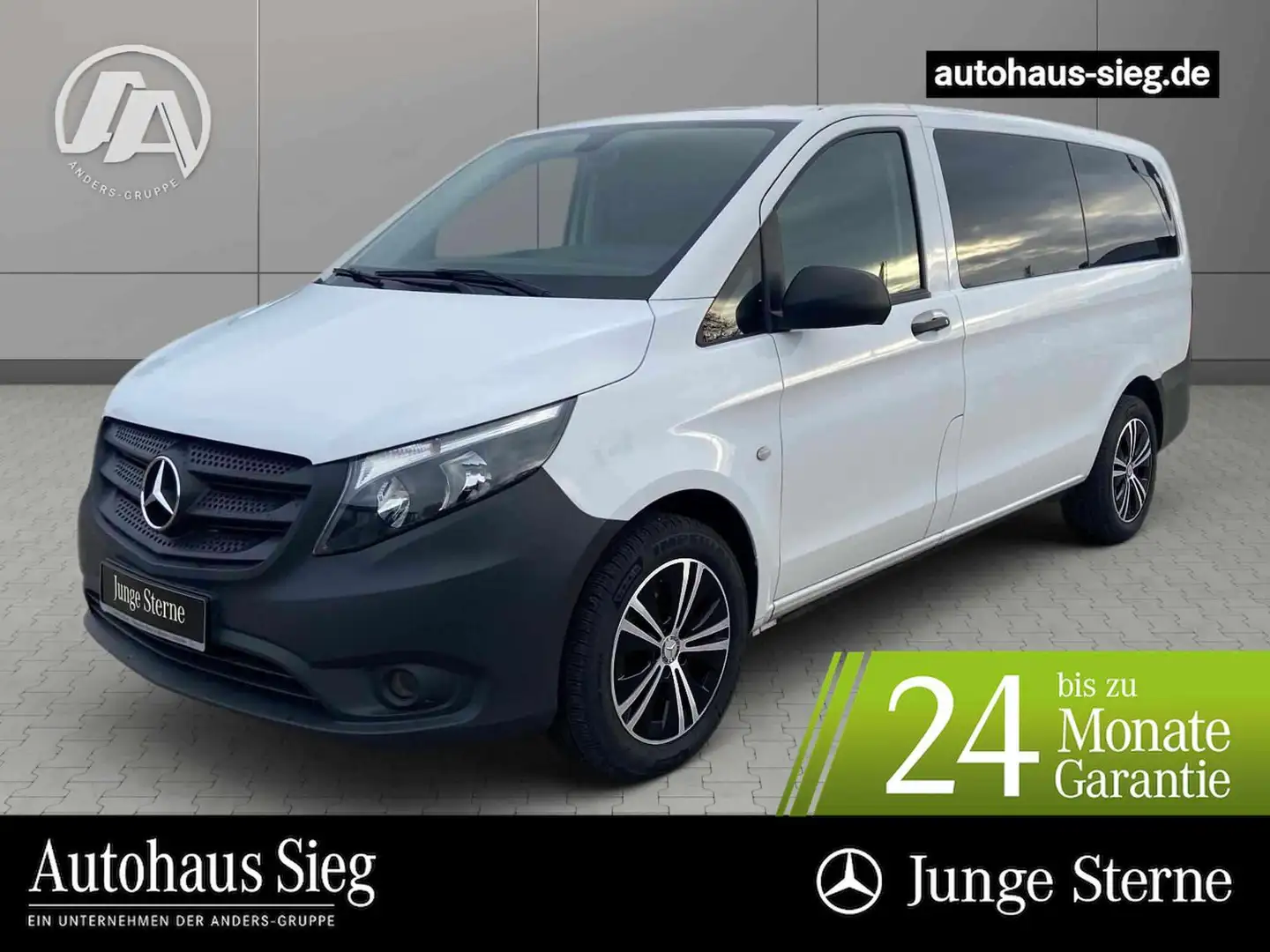 Mercedes-Benz Vito 114 Tourer PRO Lang Aut*8 Sitzer*Alu*Klima Weiß - 1