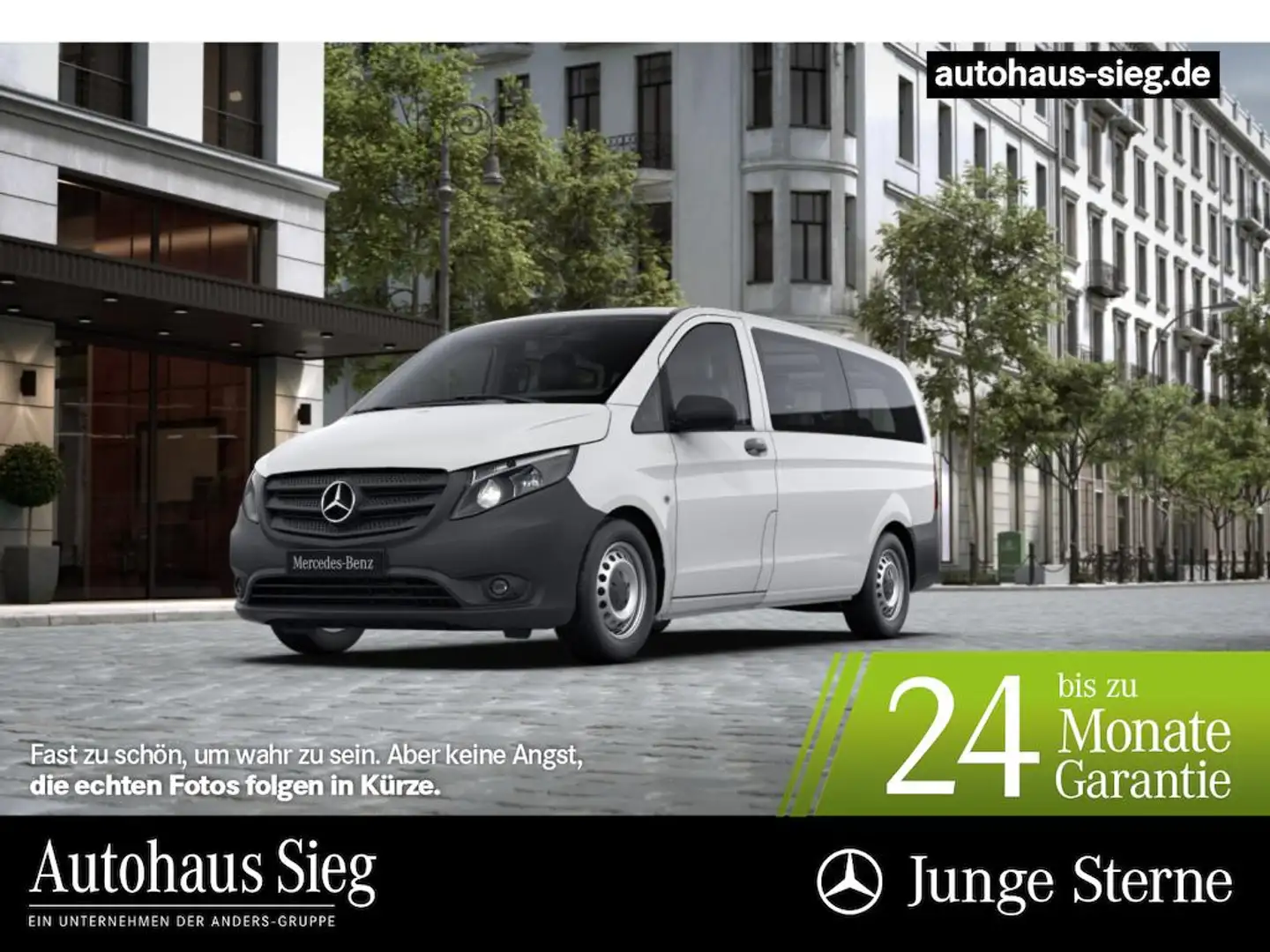 Mercedes-Benz Vito 114 Tourer PRO Lang Aut*8 Sitzer*Alu*Klima Weiß - 1