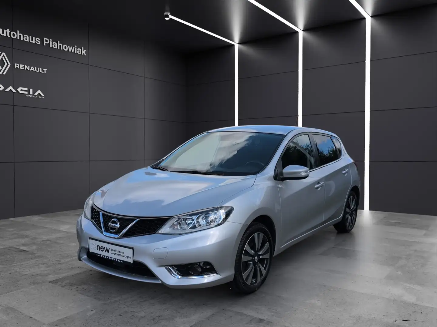 Nissan Pulsar 1.2 DIG-T N-TEC Navi Rückfahrkamera AHK Sitzheizung Silber - 1
