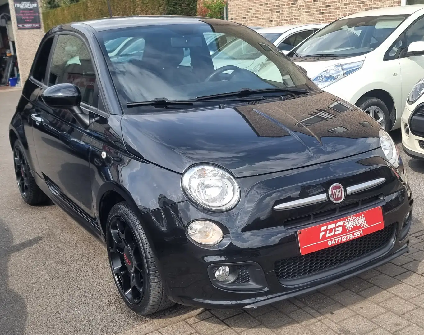 Fiat 500 1.2i Sport / SEMI CUIR SPORT/ GARANTIE /1AN CARPSS Zwart - 1
