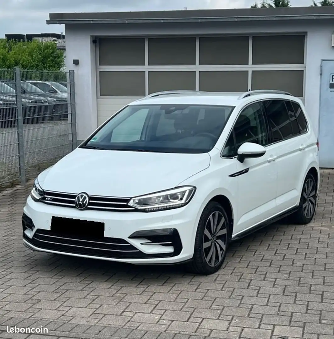 Volkswagen Touran 1.5 TSI-DSG 150CH R Line 7 PLACES-GPS-LED-VIRTUAL- Blanc - 1