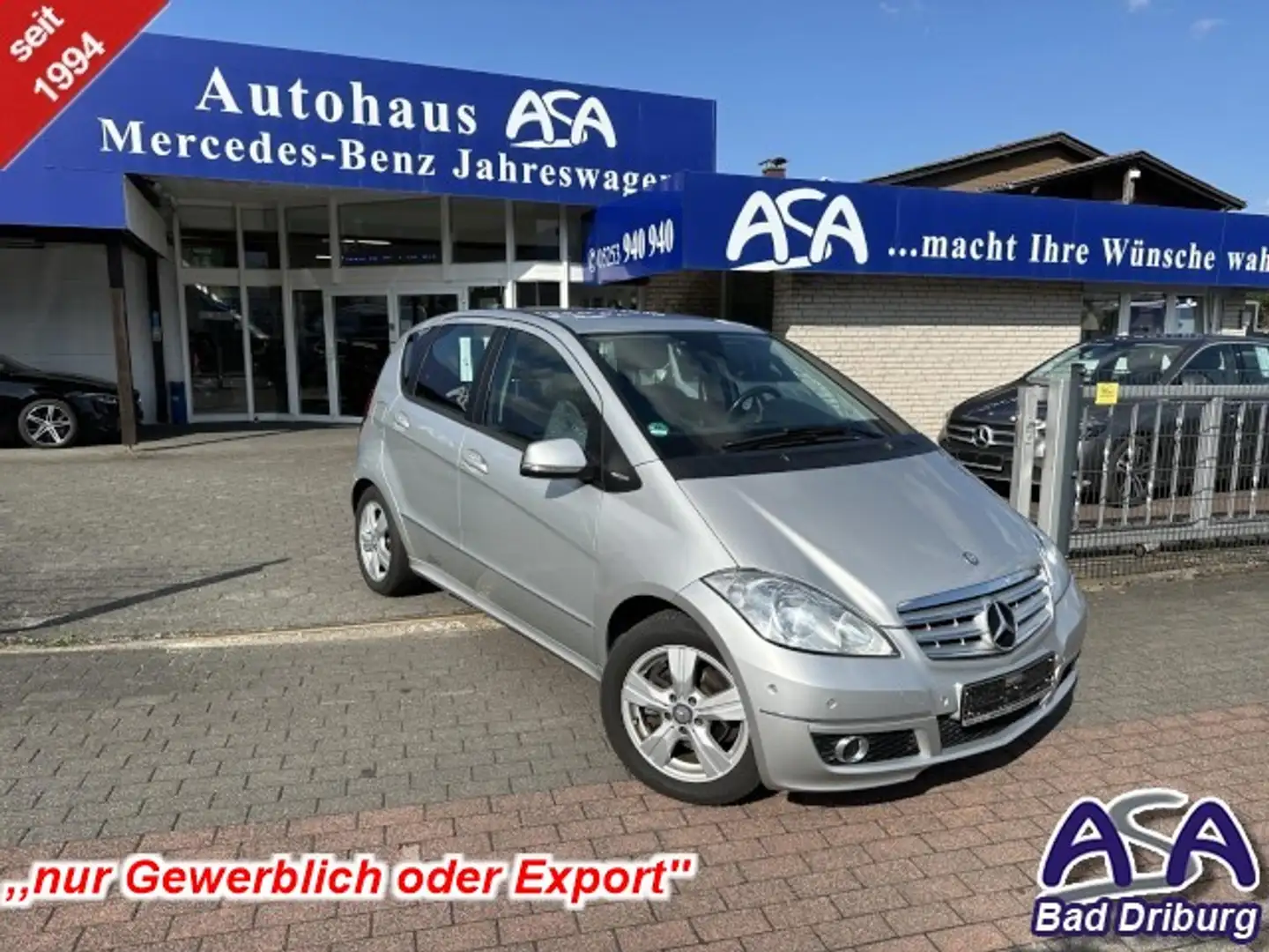 Mercedes-Benz A 180 d für GEWERBE oder EXPORT+AHK+Tempomat Klima Silber - 1