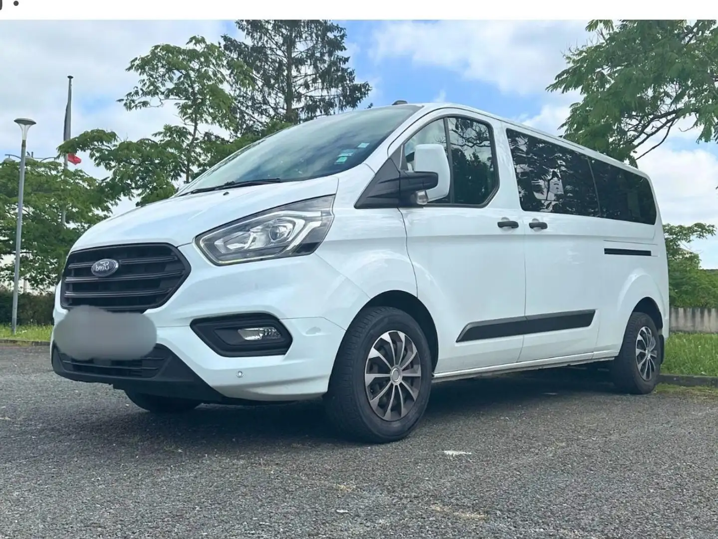 Ford Transit Custom 2019/ 9 places / airco / motor no start!!!! Blanc - 1