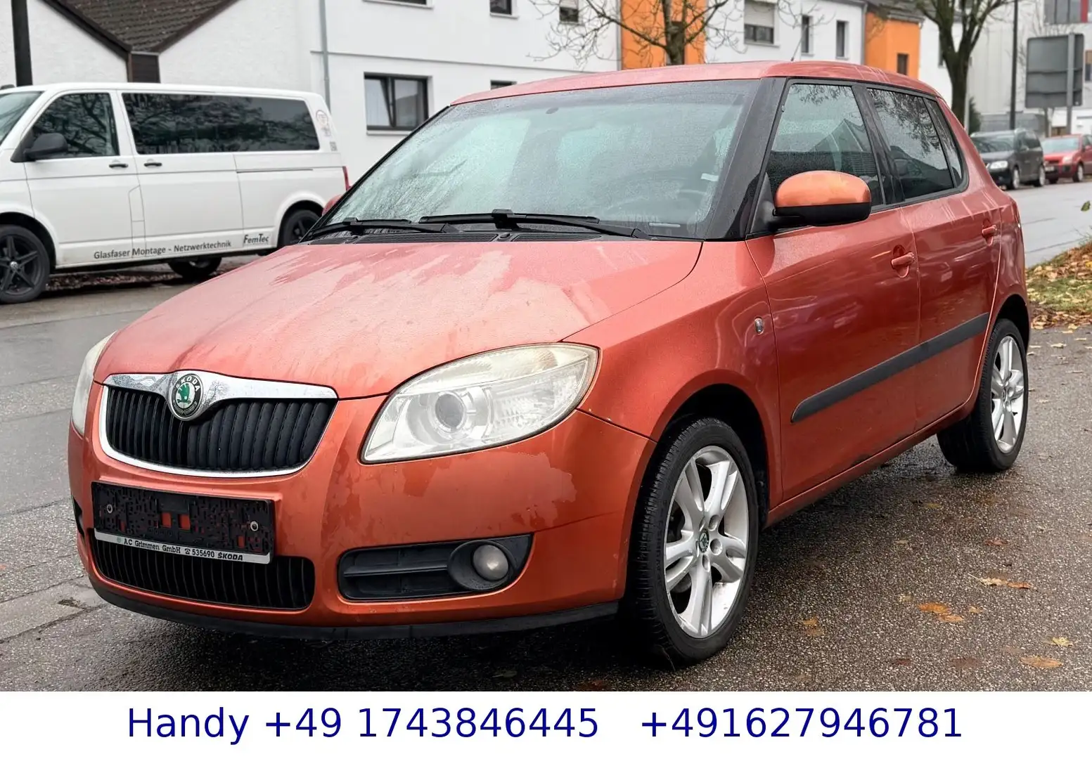 Skoda Fabia 1,4i Elegance /SHZ/KLIMA/S-Dach/TÜV AU NEU Orange - 2