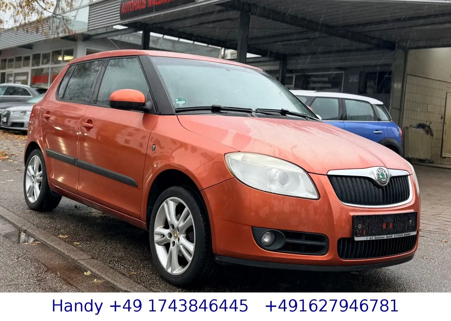 Skoda Fabia 1,4i Elegance /SHZ/KLIMA/S-Dach/TÜV AU NEU Orange - 1