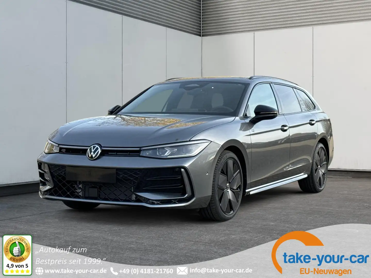 Volkswagen Passat Variant R-Line AHK+PANO+NAVI+Head-UP+Matrix-LED+ACC 2.0... Grau - 1