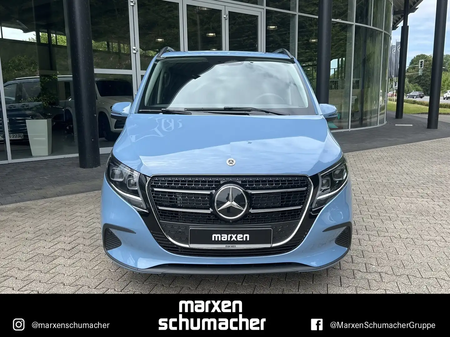 Mercedes-Benz V 300 V 300 d STYLE Lang Multibeam+elTüren+360°+Winter Blau - 2