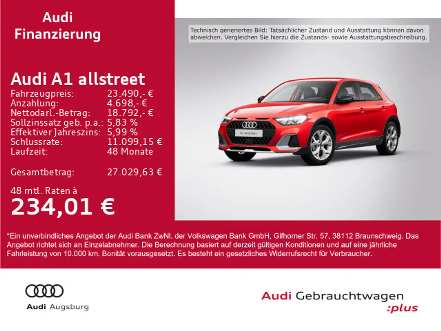 Audi A1 35 TFSI *ACC*VIRTUAL*LED*NAVI*17''* Rot - 1