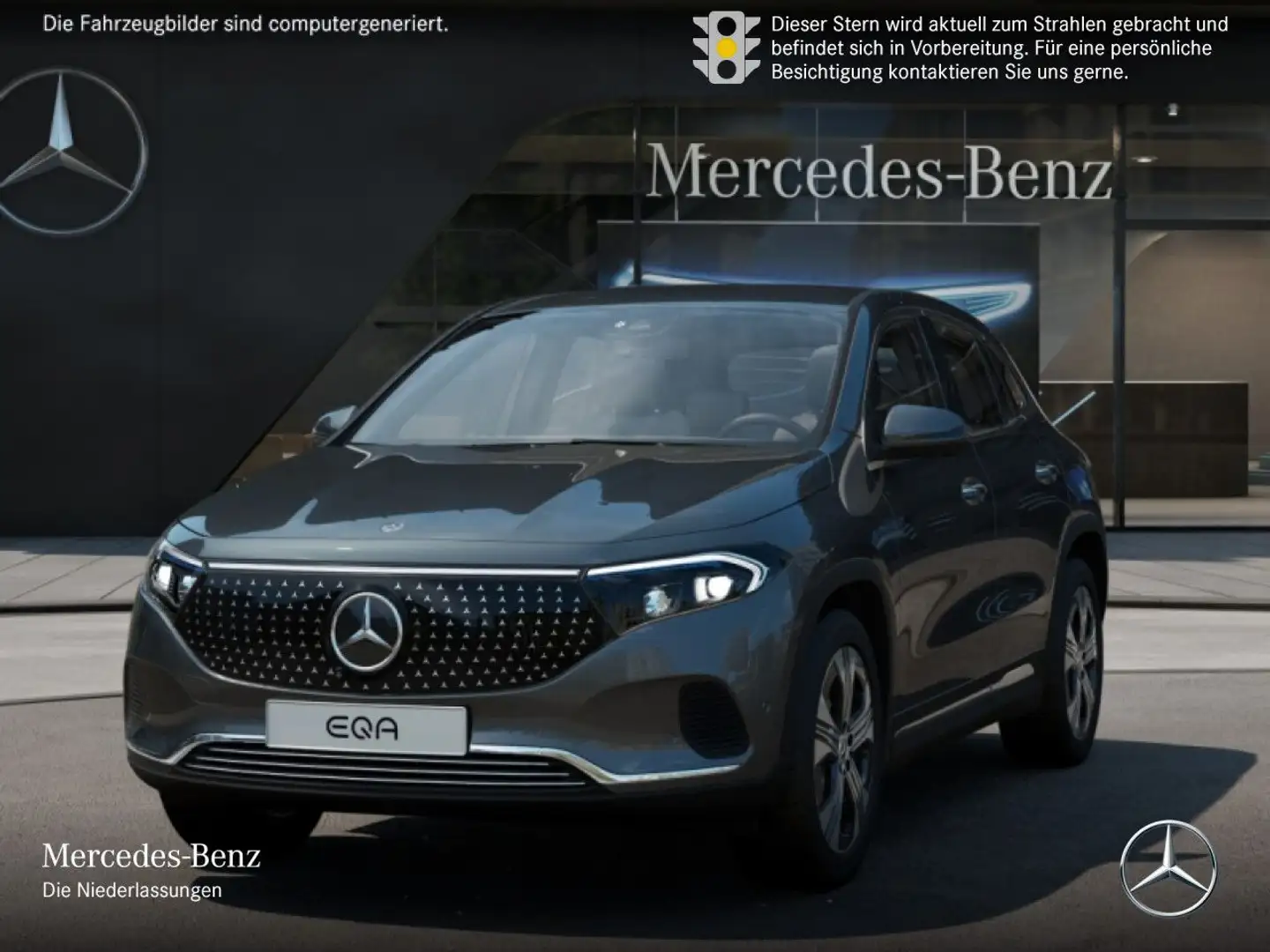 Mercedes-Benz EQA 350 4M ELECTRICART+PLUS-PAKET+AHK+360+KEYLESS Gris - 2