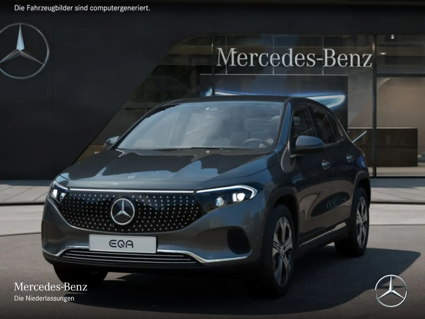 Mercedes-Benz EQA 350 4M ELECTRICART+PLUS-PAKET+AHK+360+KEYLESS Grau - 2