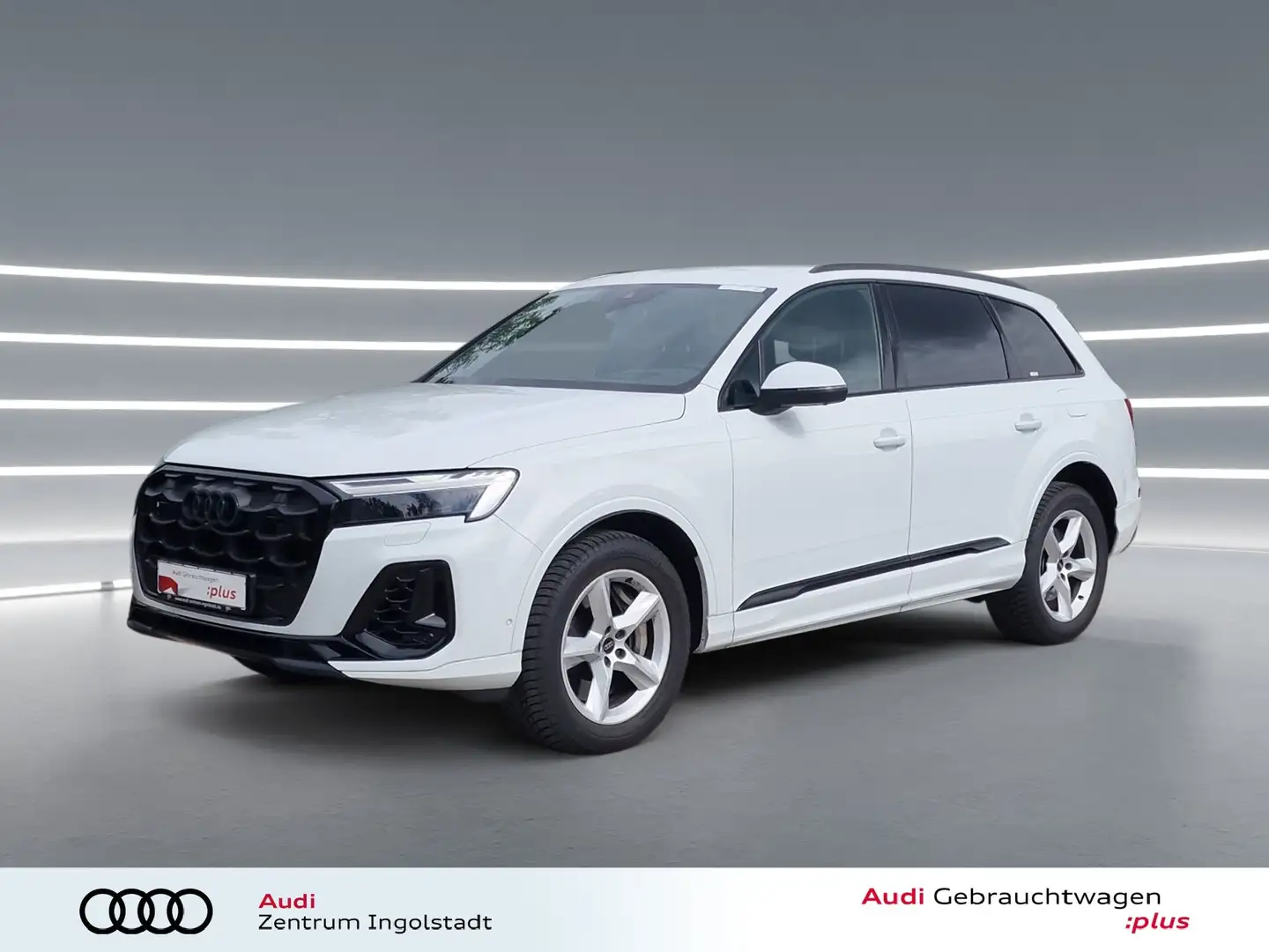 Audi Q7 55 TFSI e qu S line MATRIX Luft AHK HuD 21" Weiß - 2