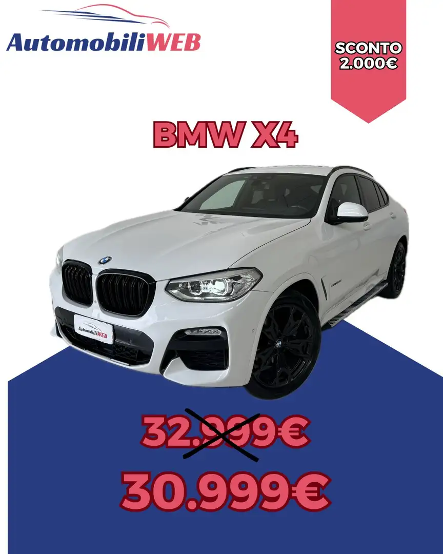 BMW X4 xdrive30d Msport 265 Bianco - 1