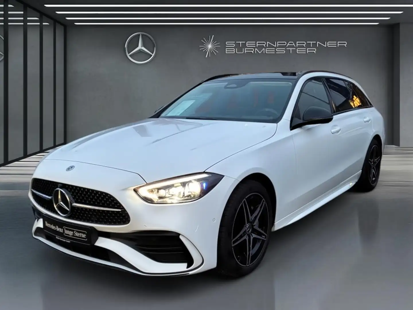 Mercedes-Benz C 300 e T AMG+MBUX+Memory+Night+Ambiente+CarPlay Blanc - 2