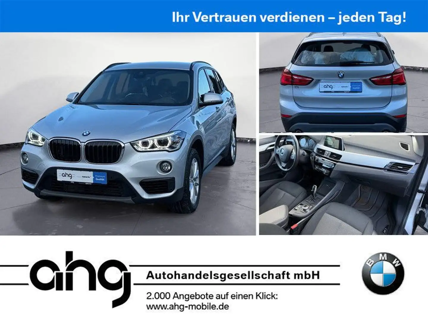 BMW X1 sDrive20i Advantage Navi Klima PDC LED Sitzhe Argent - 1