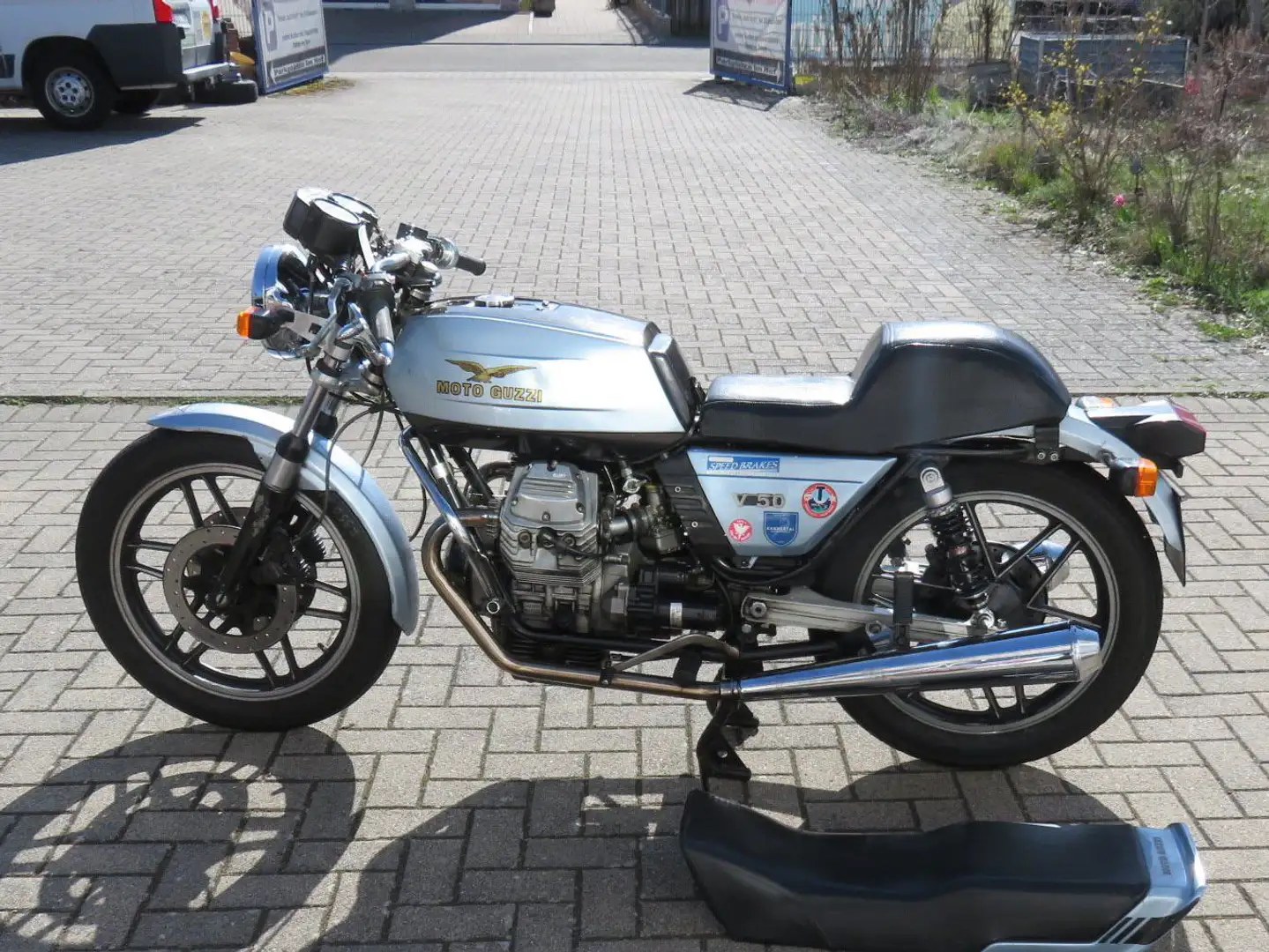 Moto Guzzi V 50 Monza vieles Überholt Bleu - 2