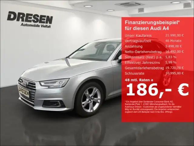 Audi A4 Avant Sport 2.0 TDI S-Tronic AHK VIRTUAL TOUR LED