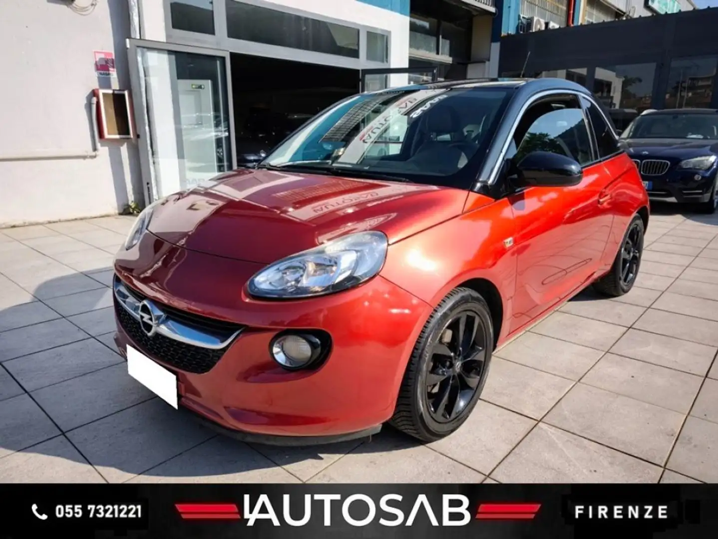 Opel Adam 1.4 GPL 87 CV Tech Slam Pelle Unico Propr. Rood - 1