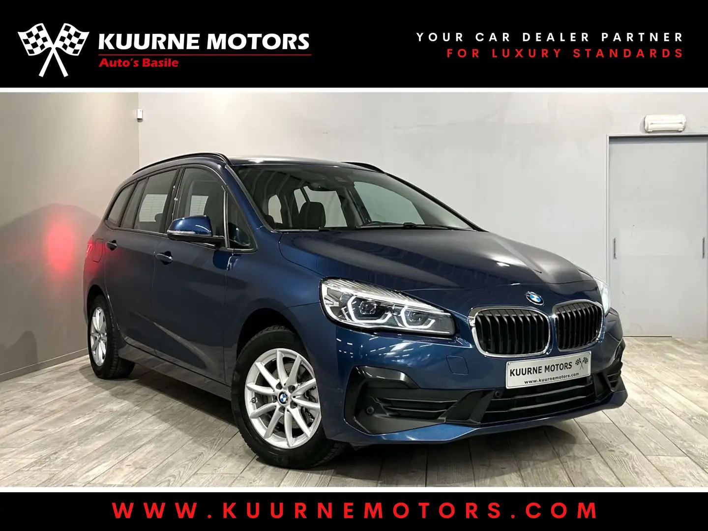 BMW 216 dA GT Alu16\/Led/Gps/Pdc/Bt/Airco *1j garantie* Bleu - 1