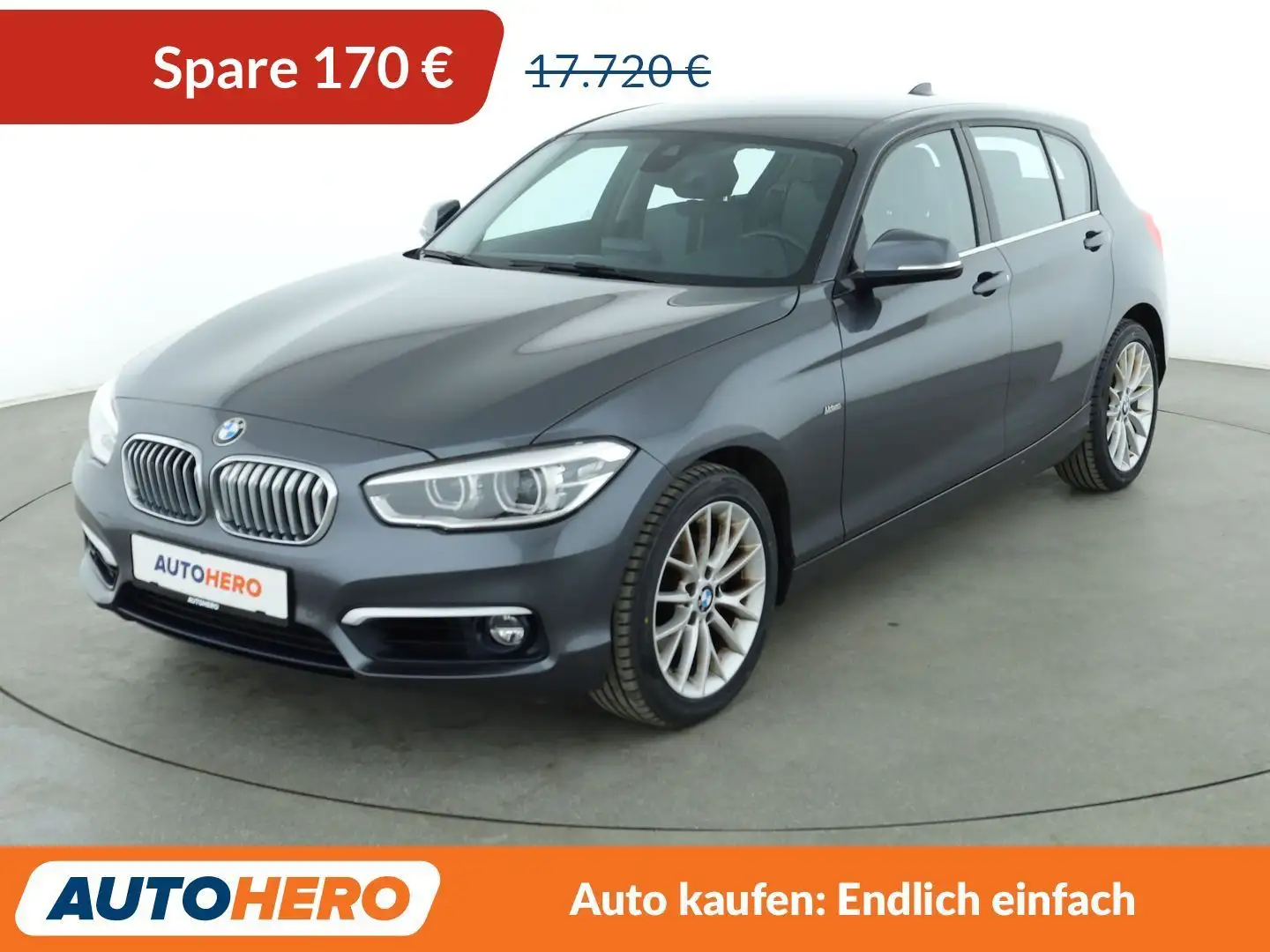 BMW 120 120i Urban Line Aut.*NAVI*TEMPO*LED*PDC*SHZ* Grau - 1