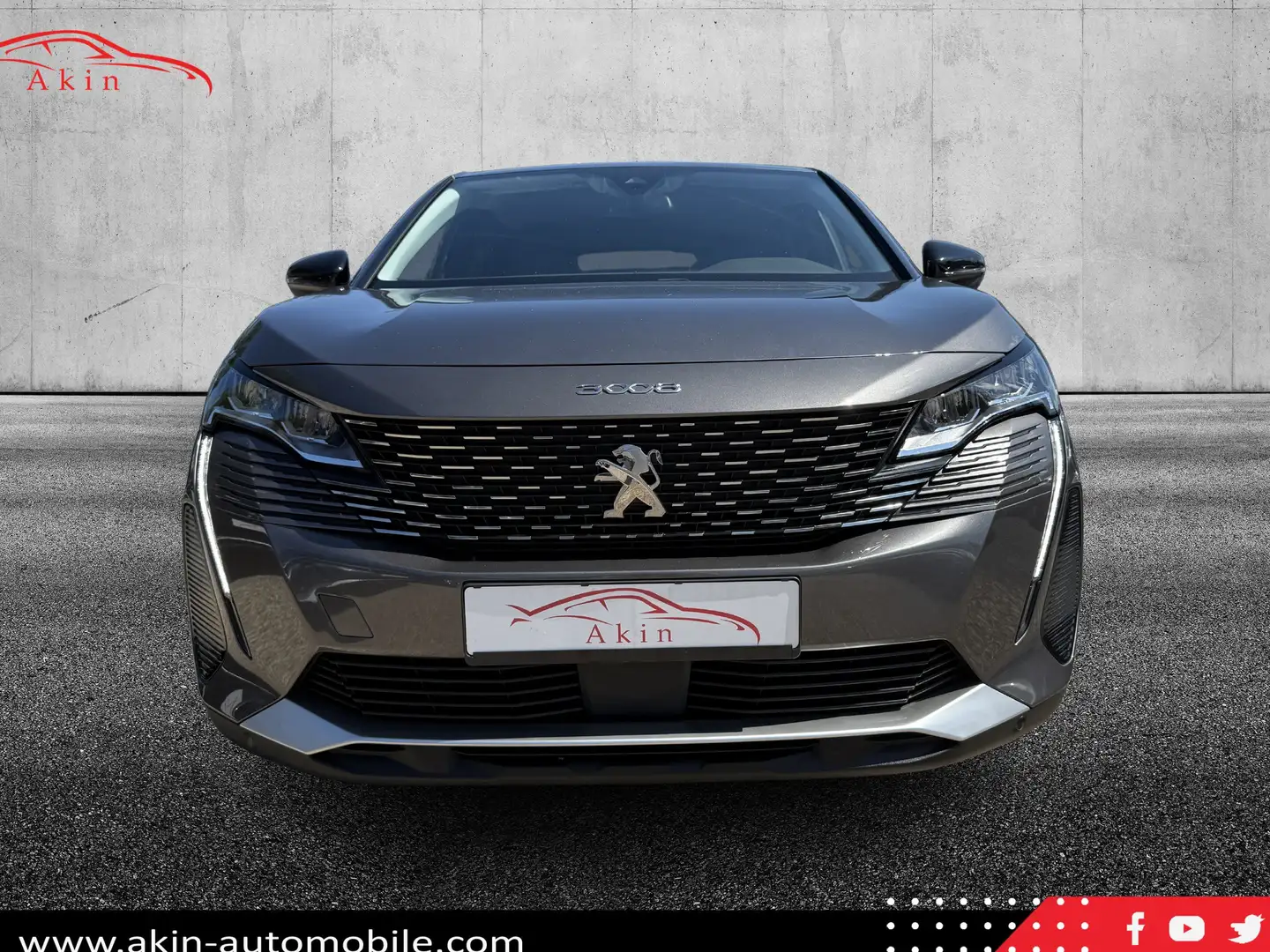 Peugeot 3008 Allure LED Leder Navi Temp. Shz Kamera PDC Grijs - 2