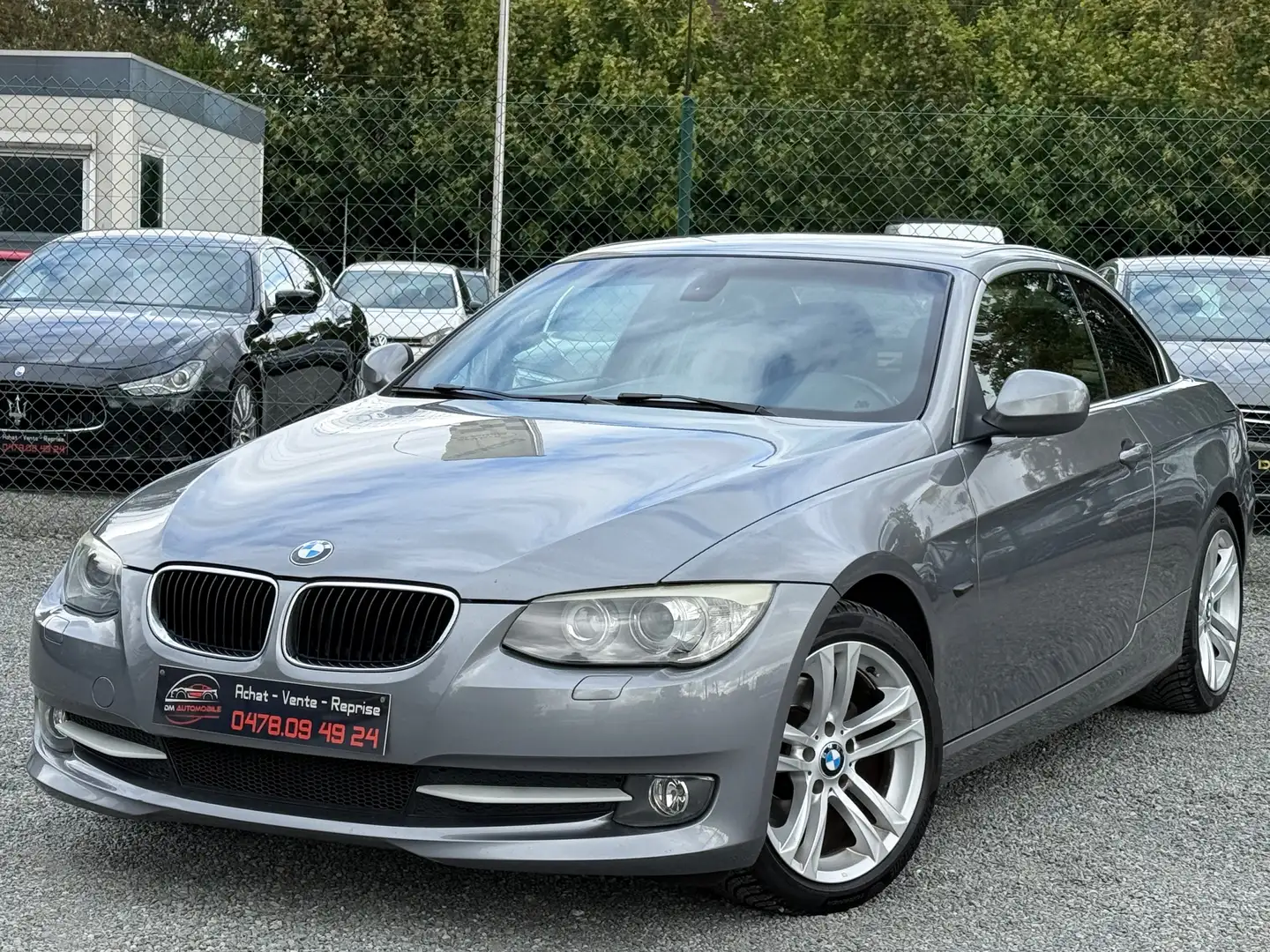 BMW 320 dA Cabriolet FACELIFT/GARANTIE 12MOIS Gris - 1