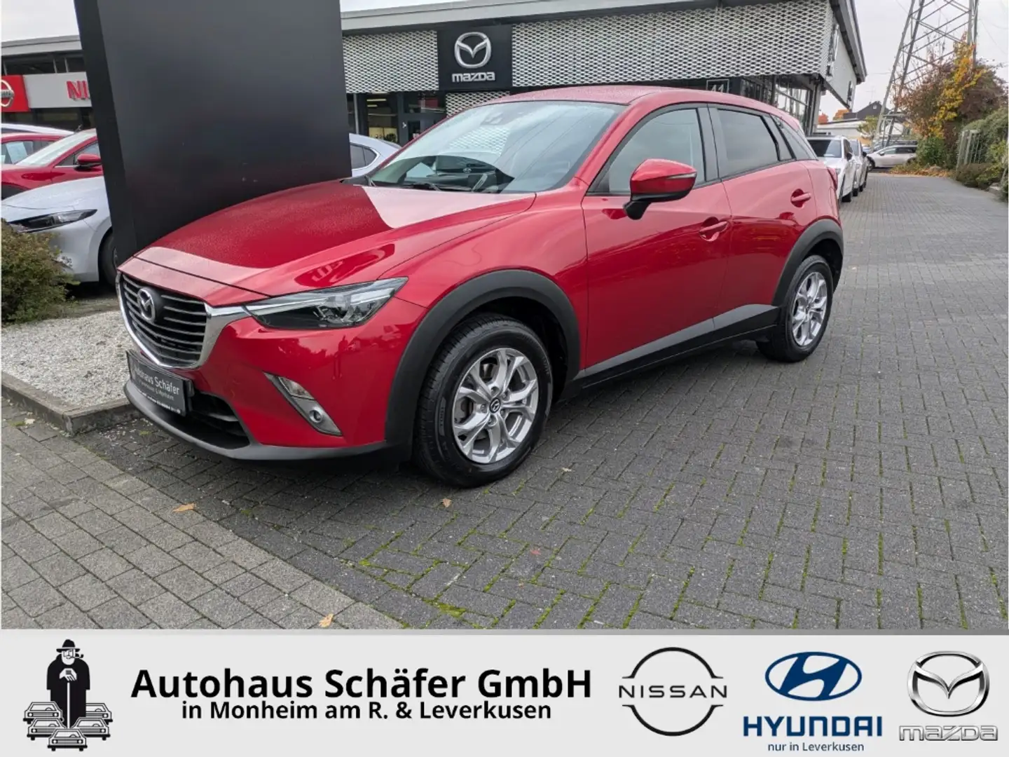 Mazda CX-3 Exclusive Navi LED Klimaautom Fahrerprofil Kom-pak Rot - 1