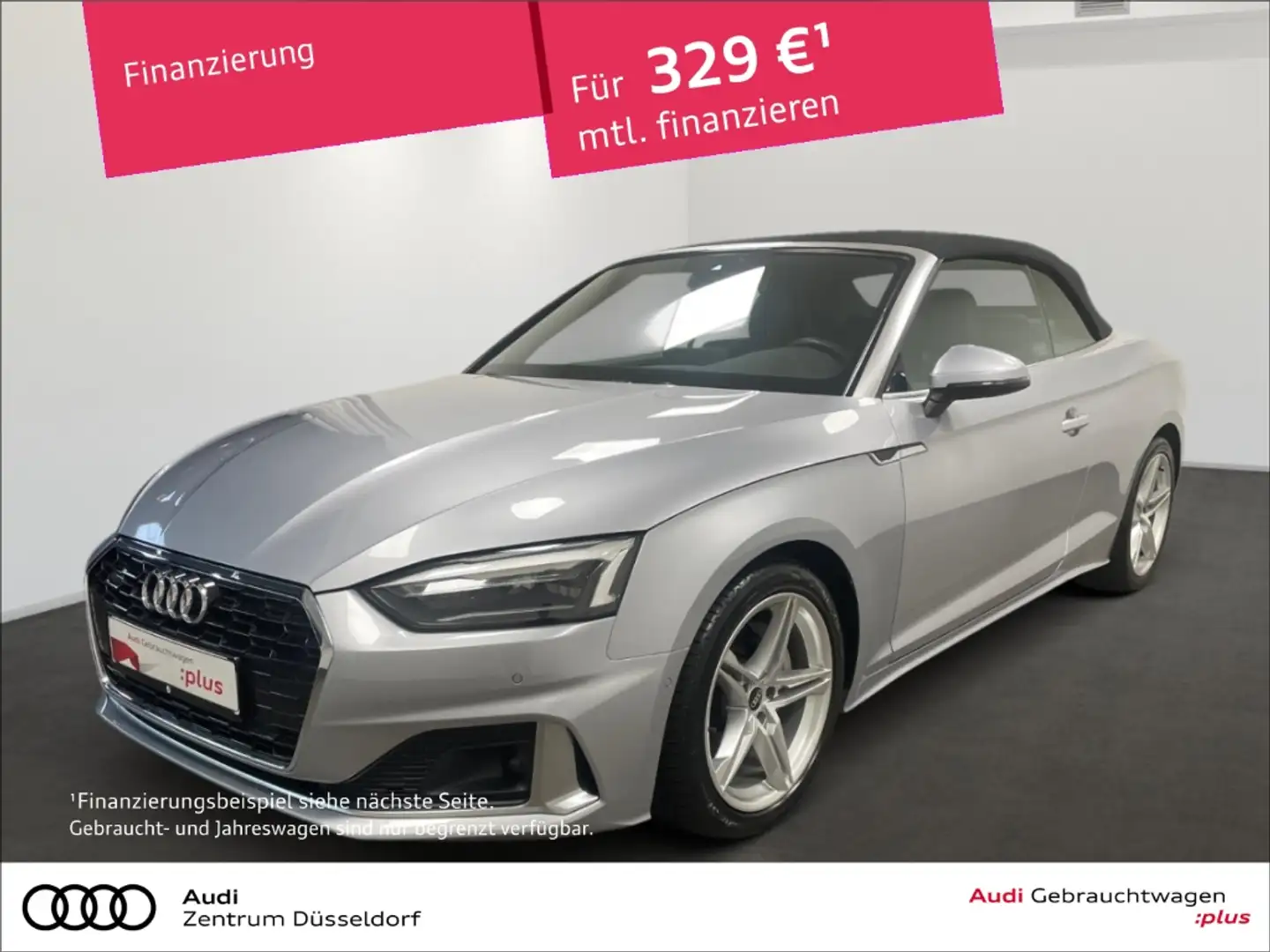 Audi A5 Cabriolet 40 TFSI quattro KAMERA LEDER LED MMI Silber - 1