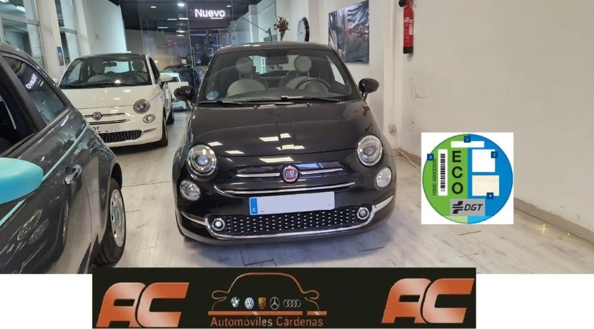 Fiat 500 1.0 Hybrid Dolcevita 52kW Negro - 2