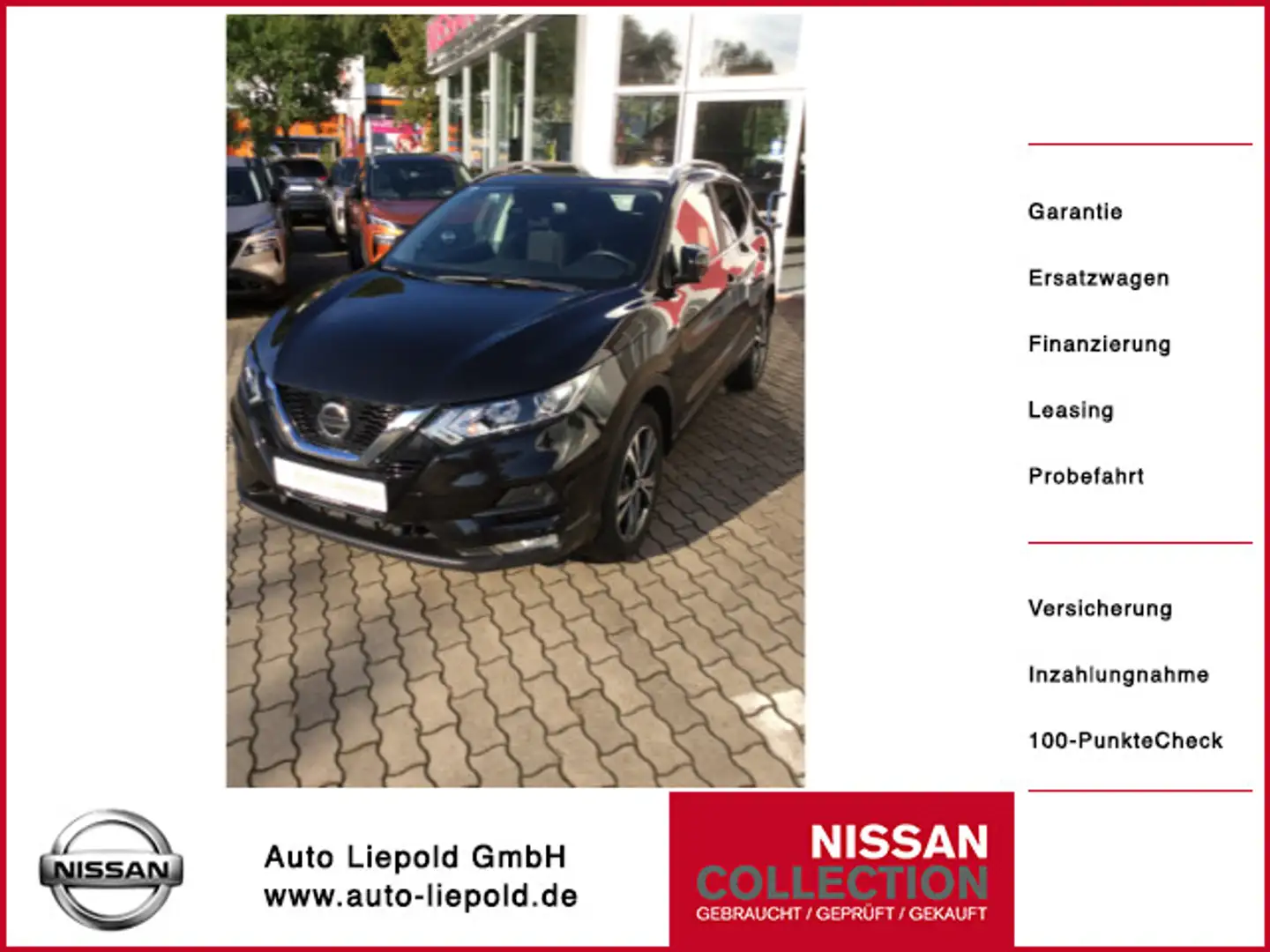 Nissan Qashqai 1.3 DIG-T N-Way PGD Schwarz - 1