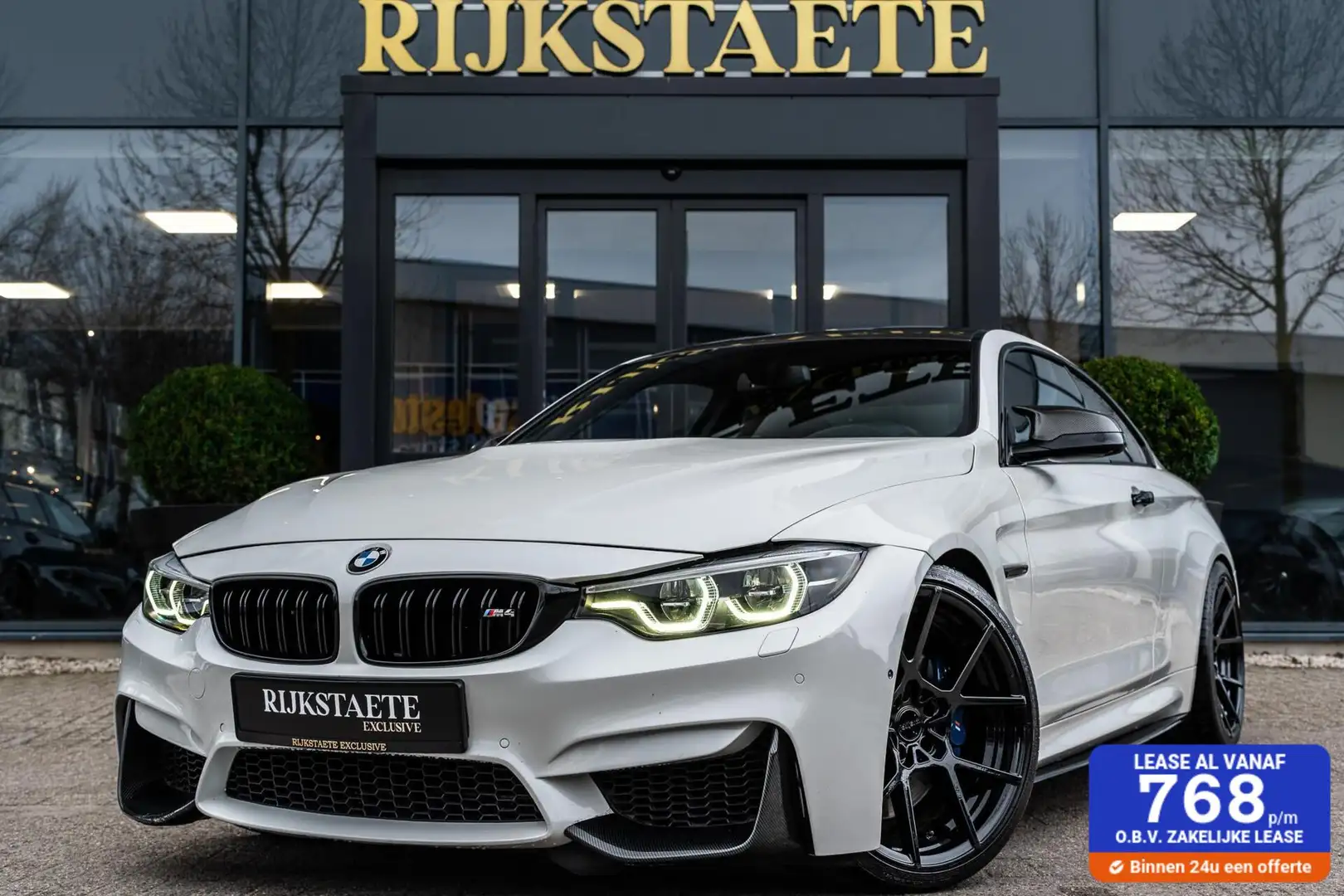 BMW M4 4-serie Coupé M4|CARBON DAK|H&K|360° CAMERA|MILLTE Wit - 1