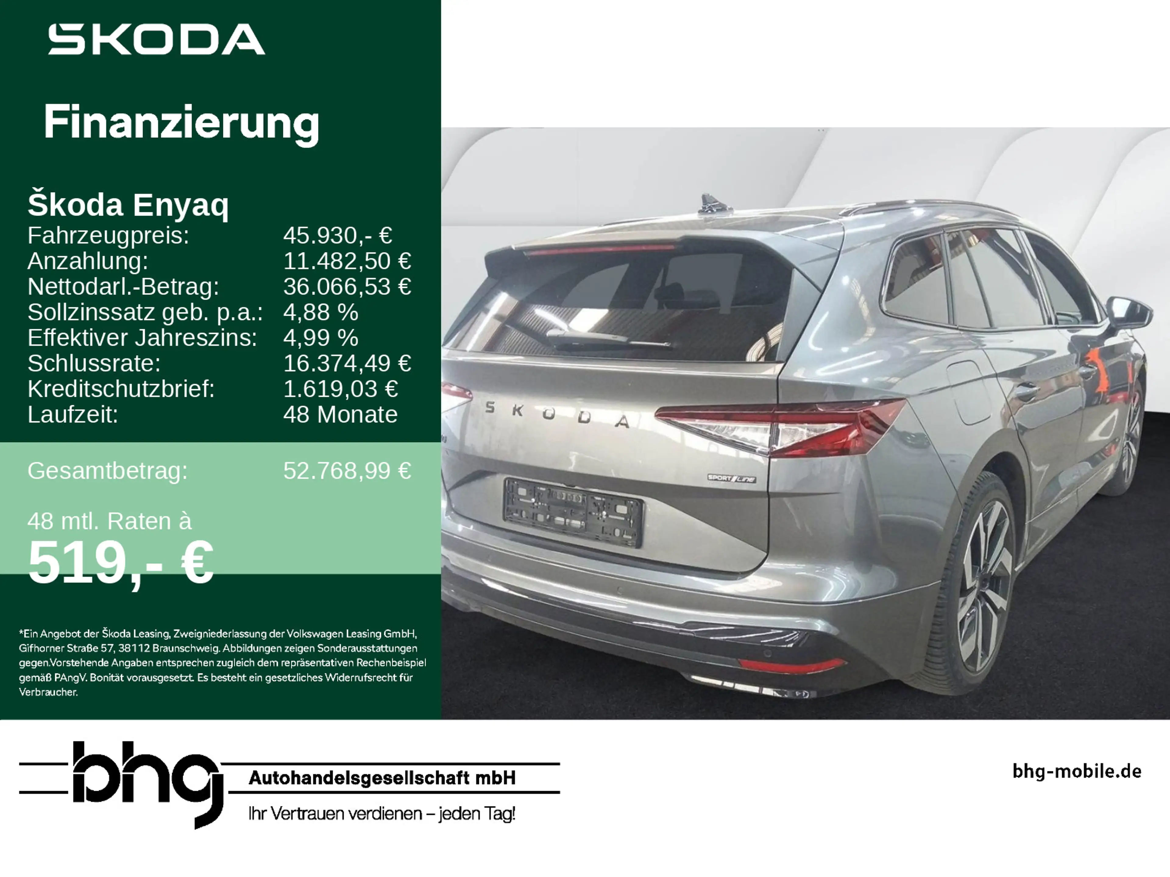 Skoda Enyaq 85 Sportline #AHK #PANO #KAMERA #ACC #APP-