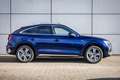 Audi Q5 Sportback 50 TFSIe 299pk PHEV S Edition | SoH 97% Bleu - thumbnail 3