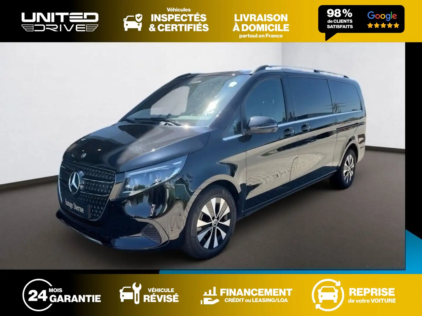 Mercedes-Benz V 300 d XL 8pl Avantgarde 237ch Schwarz - 1