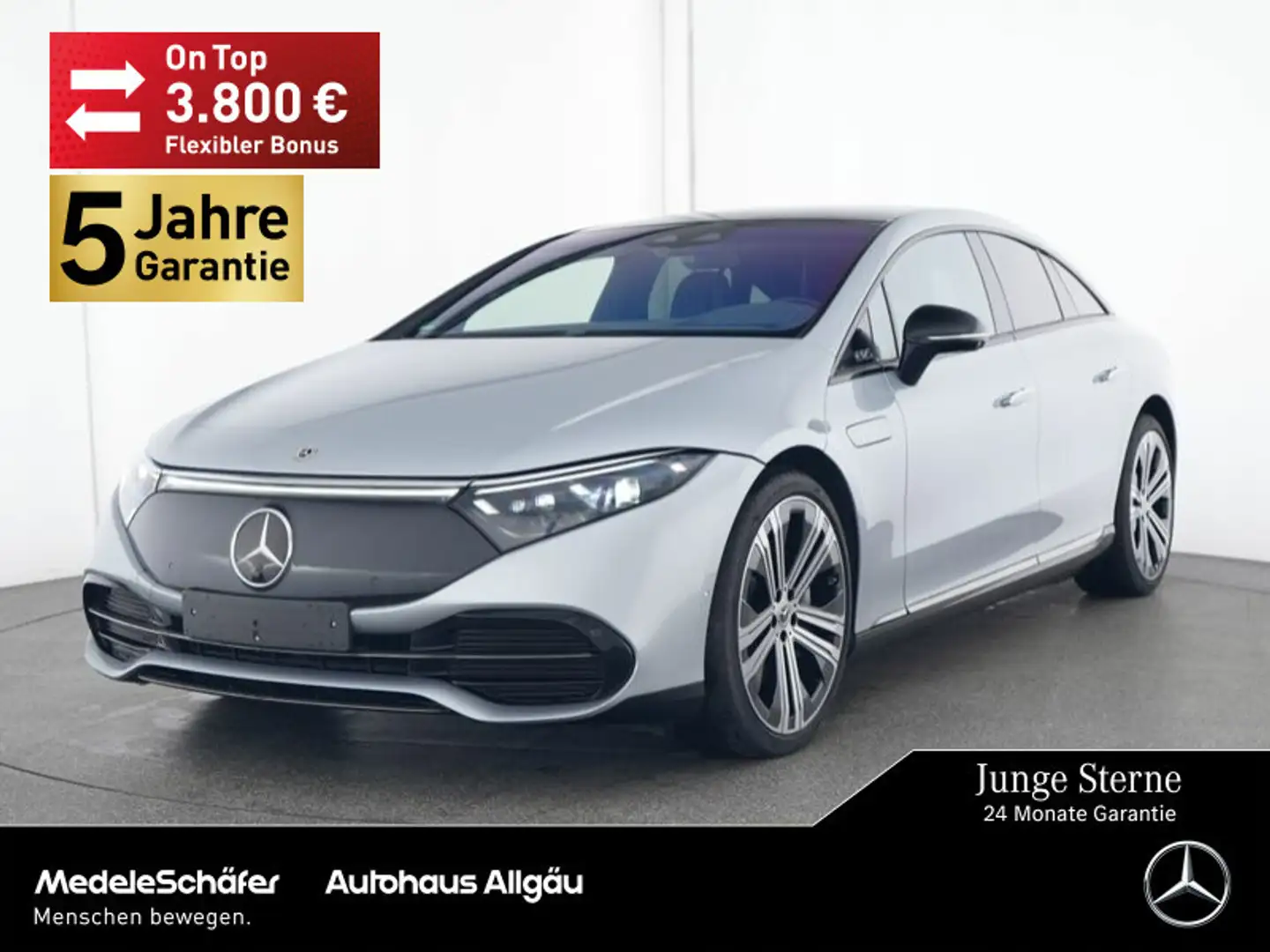 Mercedes-Benz EQS EQS 580 4M Premium+ 22" MASSAGE HA-Lenkung NP166 Silber - 1