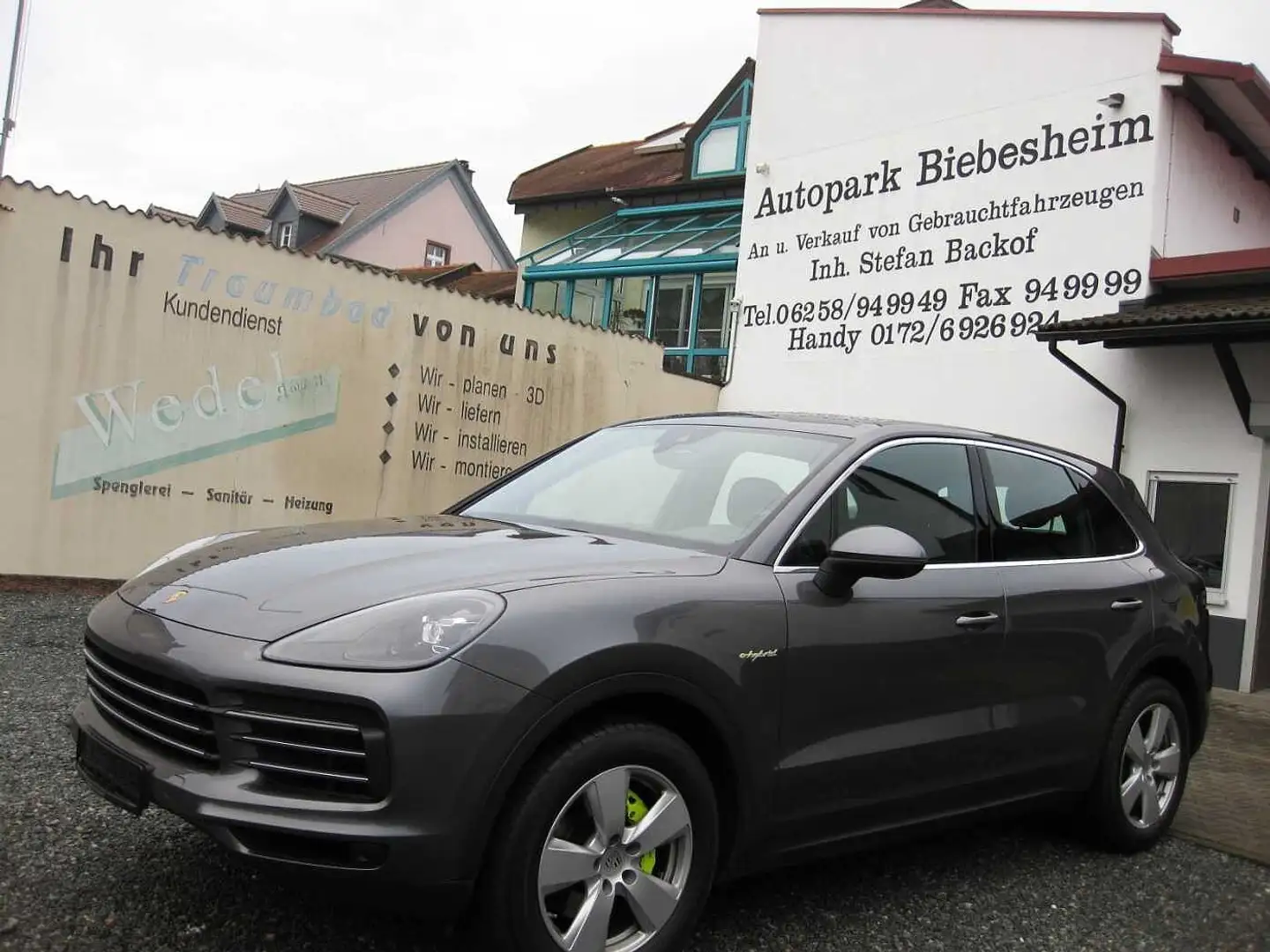 Porsche Cayenne E-Hybrid Tiptronic S 1.Hd dt.Fzg. Grijs - 1