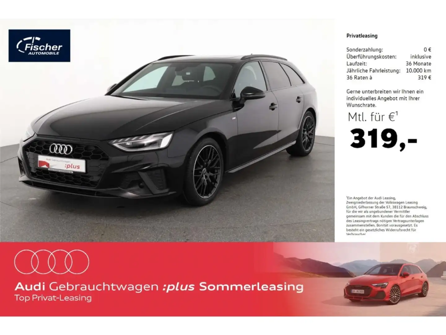Audi A4 Avant 35 TFSI S line Schwarz - 1