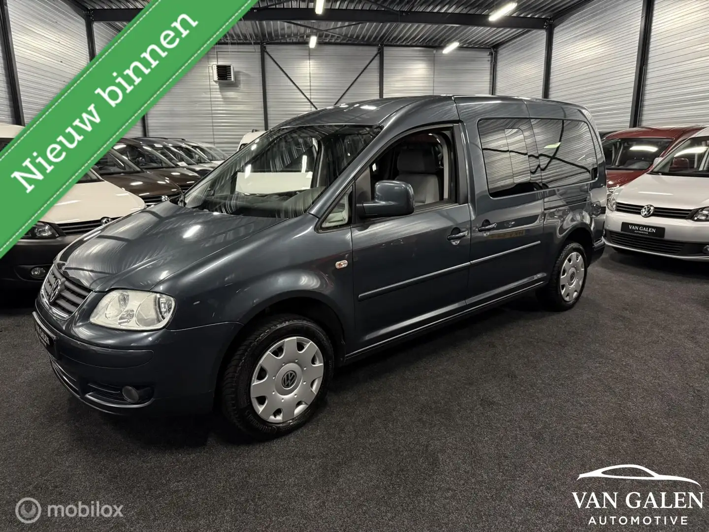 Volkswagen Caddy Maxi 1.6 Comfort 7p. Airco|Clima|Pdc|Apk nw Gris - 1