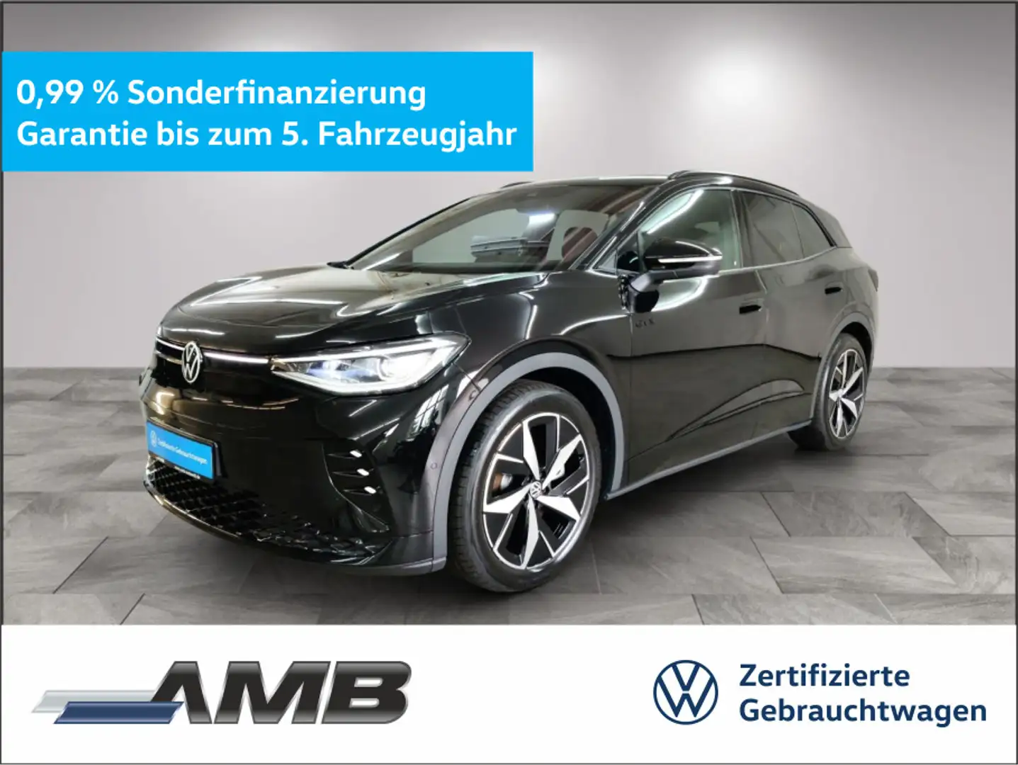 Volkswagen ID.4 GTX AHK/Matrix/HuD/Navi/RFK/Wärmepu/02.30Ga Noir - 1
