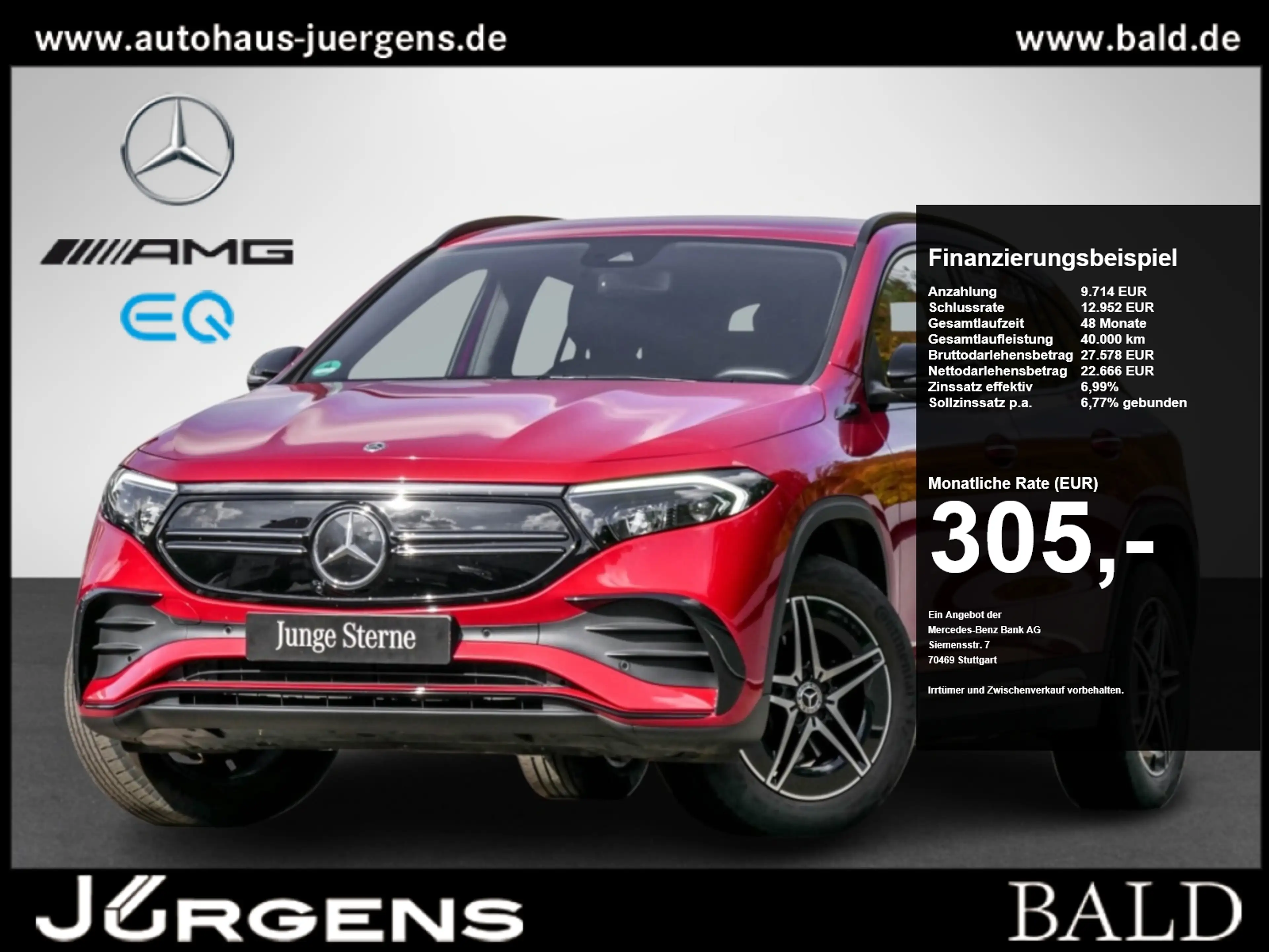 Mercedes-Benz EQA 250 AMG-Sport/Night/Ambi/Memo/Cam/LED/Keyl