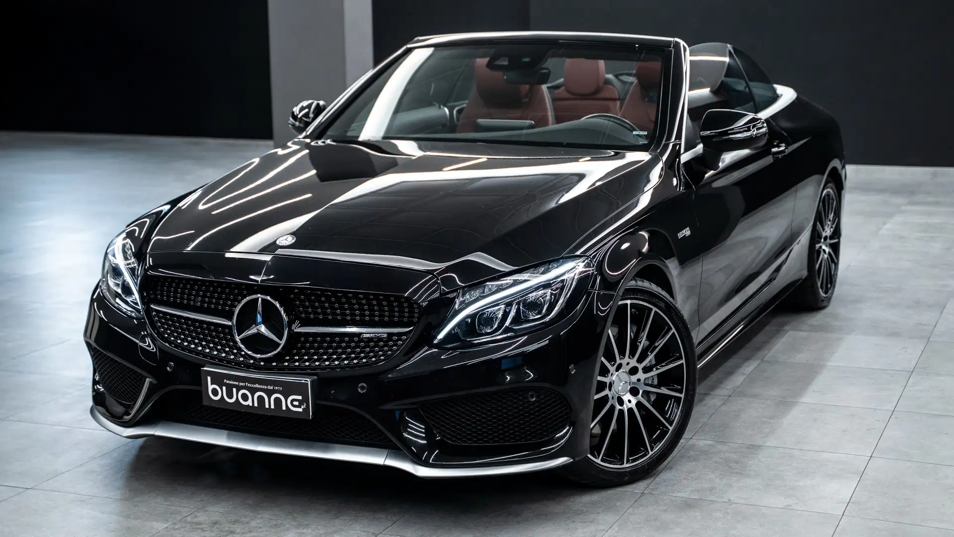 Mercedes-Benz C 43 AMG CABRIO 4MATIC BITURBO BURMESTER SPECIAL INTERIORS Nero - 1