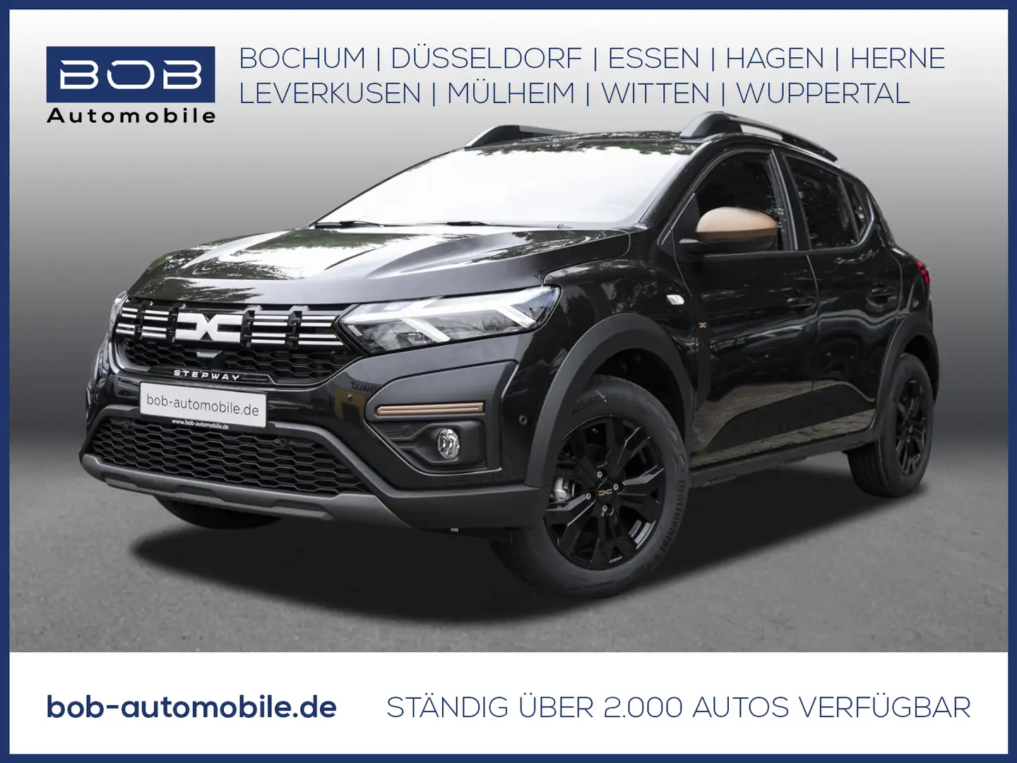 Dacia Sandero Stepway Extreme TCe 90 CVT 8-fach bereift NAV SHZ  Zwart - 1
