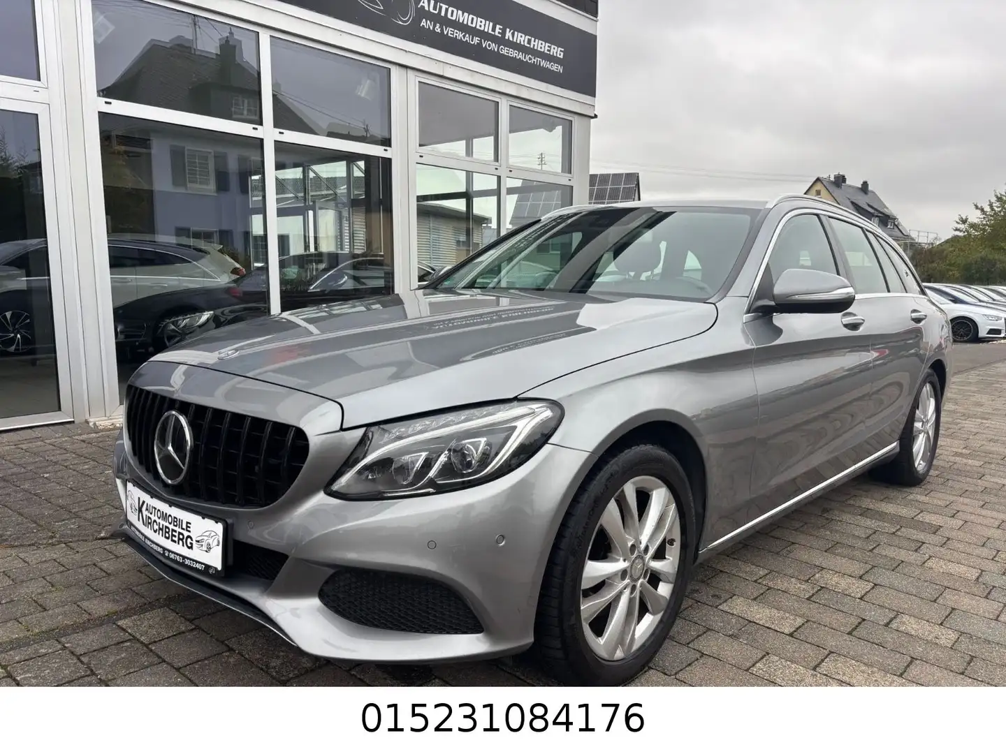 Mercedes-Benz C 220 T+Automatik+Ambiente+Temp+Leder+Navi+LED Silber - 1