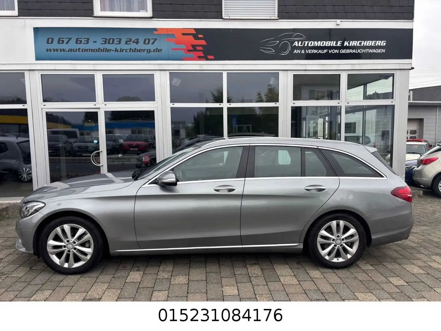 Mercedes-Benz C 220 T+Automatik+Ambiente+Temp+Leder+Navi+LED Silber - 2