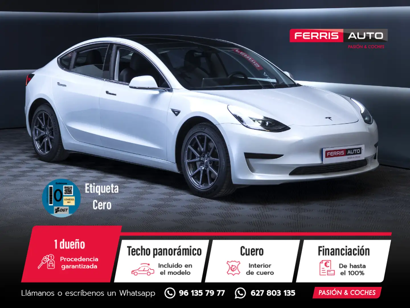 Tesla Model 3 Standard RWD Plus Blanco - 1