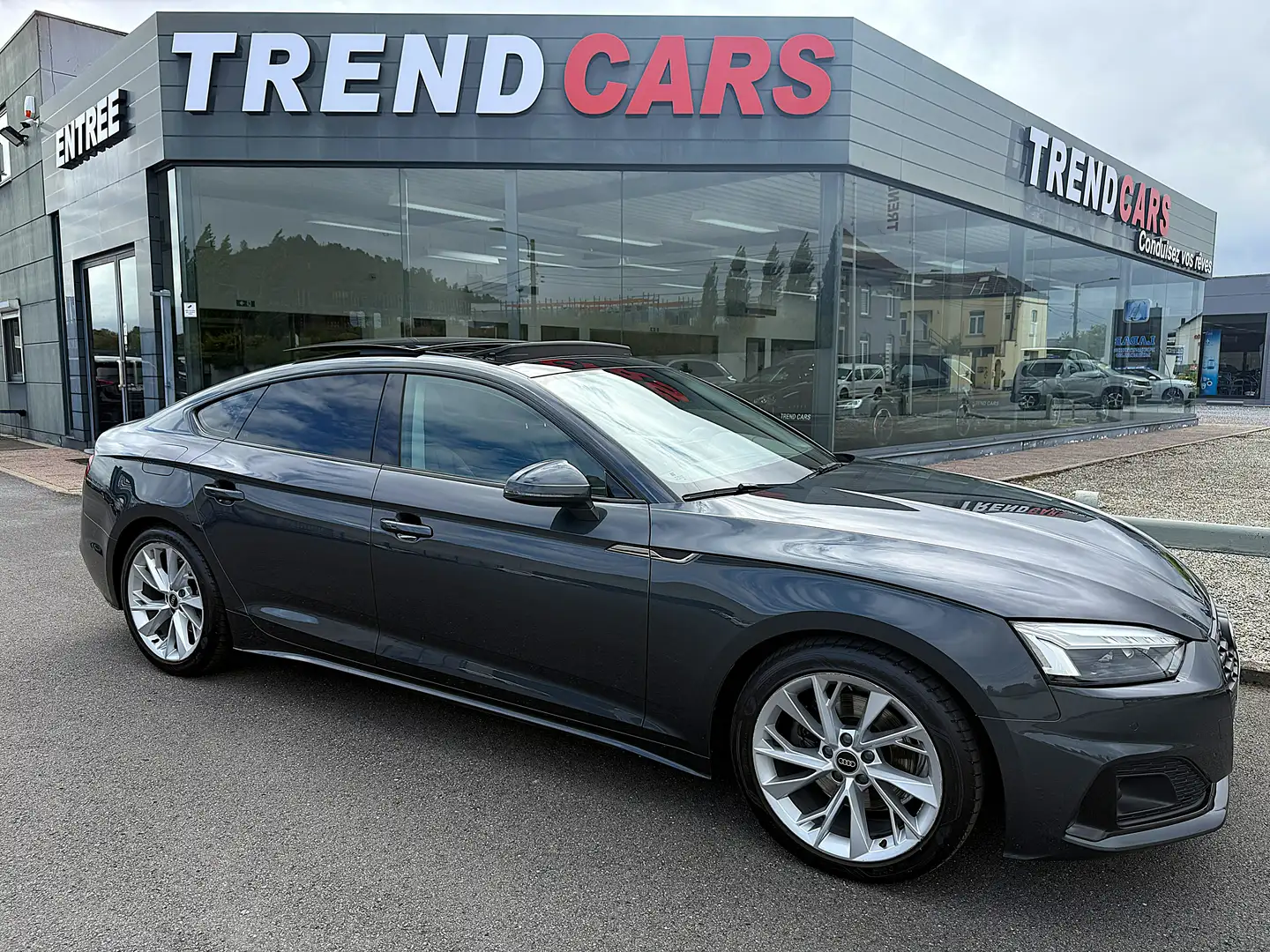 Audi A5 30TDi AUT SHADOW LOOK VIRTUAL PANO MATRIX CUIR CAM Gris - 2